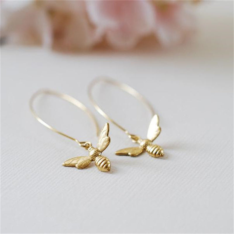 Women's Vintage Bee Exaggerated Stud Earrings