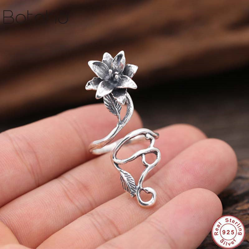 S925 Sterling Silver Jewelry Vintage Thai Silver Ring