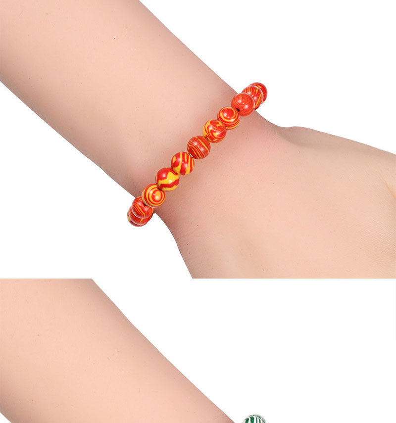 Creative Pure Pearl Bracelet Malachite Beads