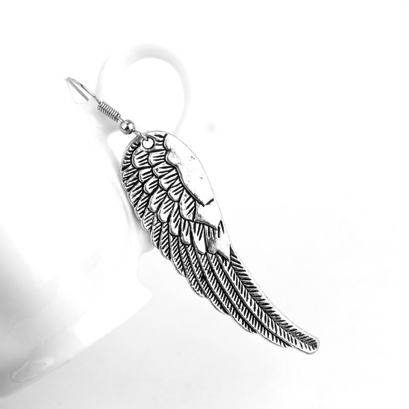 Peacock wings retro wild earrings