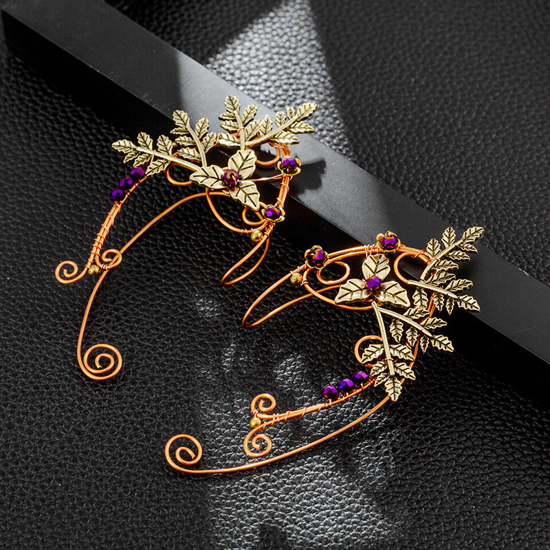 Retro Handmade Elf Earrings Women