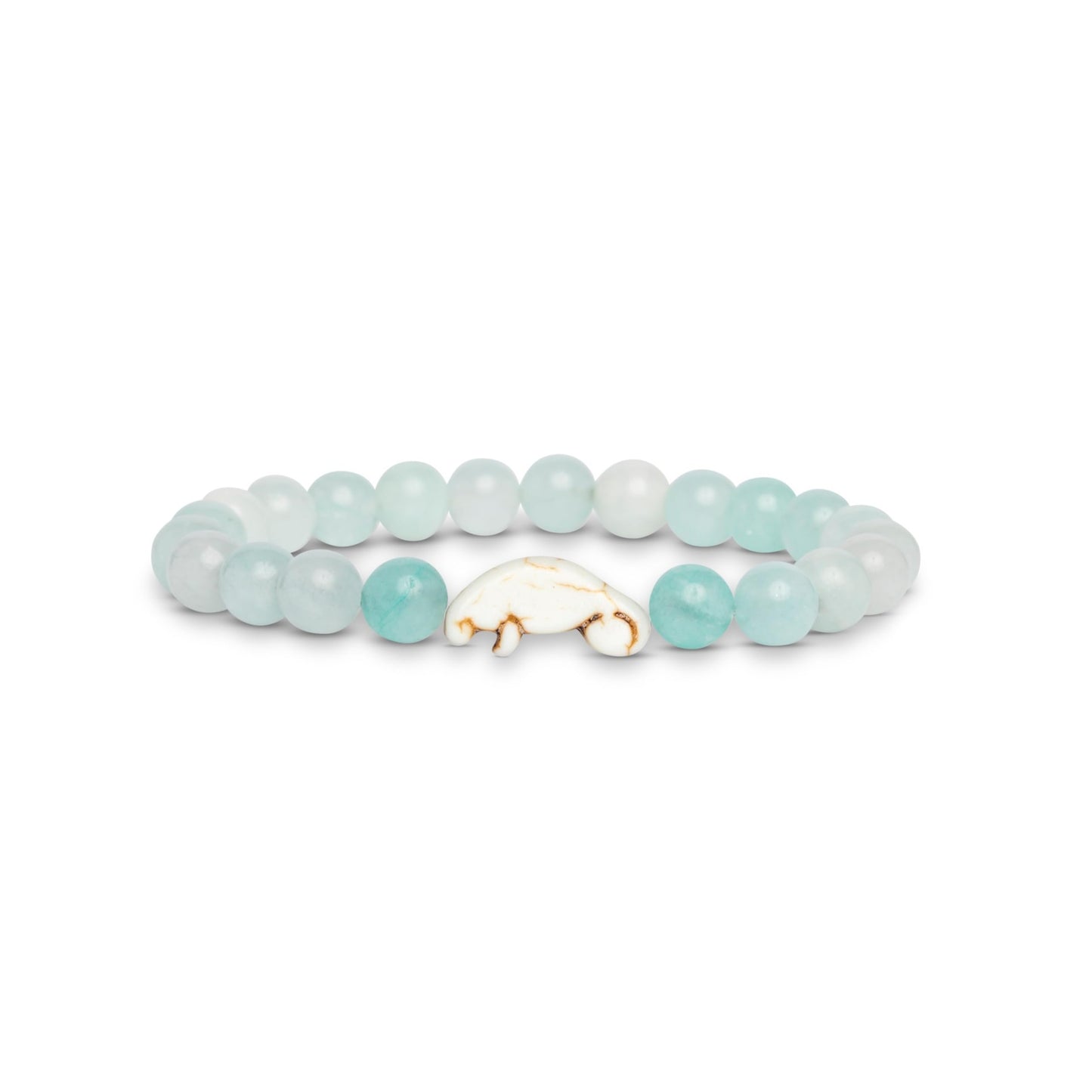 8mm Natural Stone Manatee Amazonite Bracelet