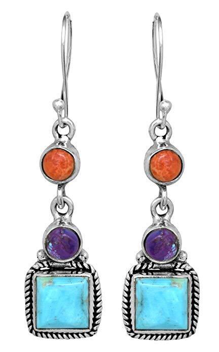 Southwest Gem Bridal Earrings