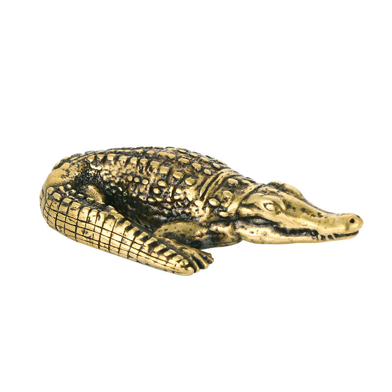 Brass Ornament Decoration Chinese Alligator Antique Crafts