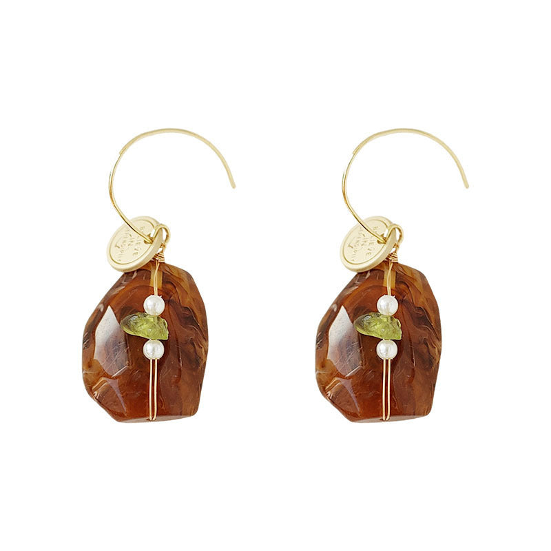 Women's Harbour Style Retro Original Stone Earrings