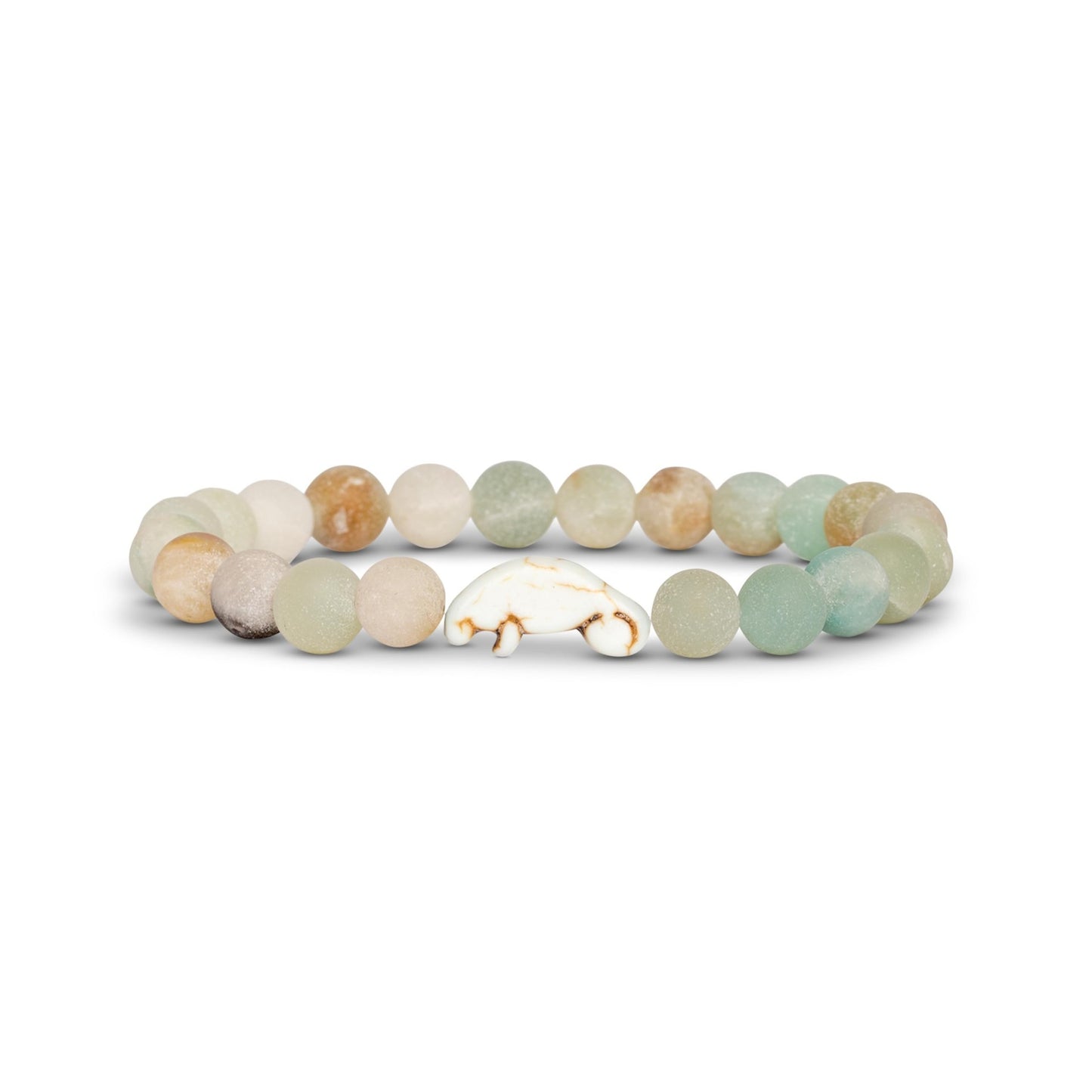 8mm Natural Stone Manatee Amazonite Bracelet