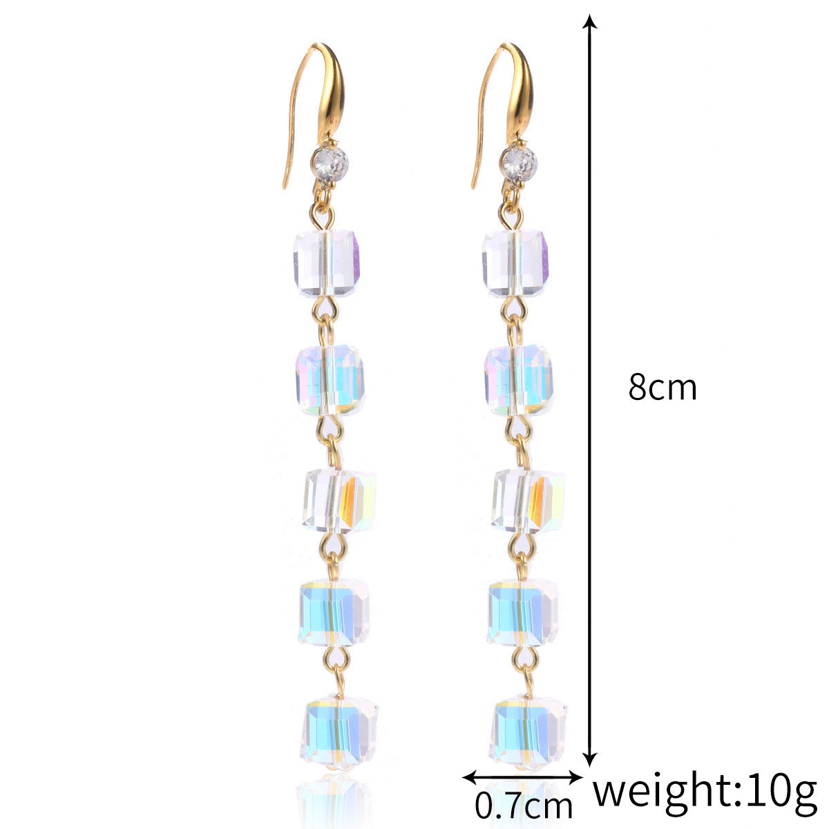 Women's Stylish Water Drop Crystal Earrings