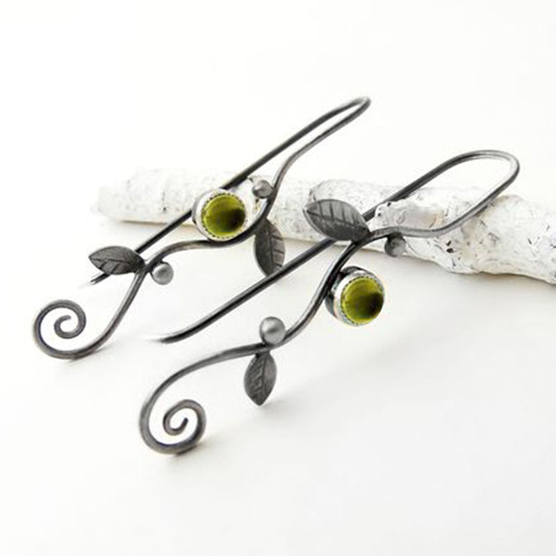 Bohemian Plant Leaf Vine Earrings