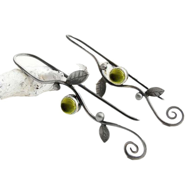 Bohemian Plant Leaf Vine Earrings