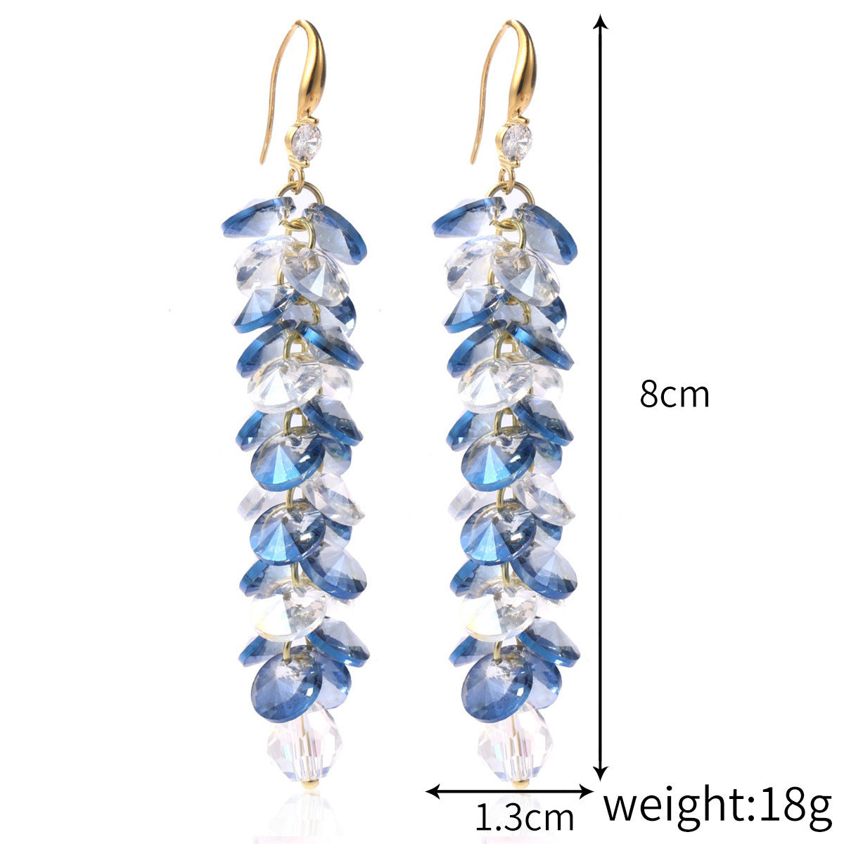 Women's Stylish Water Drop Crystal Earrings