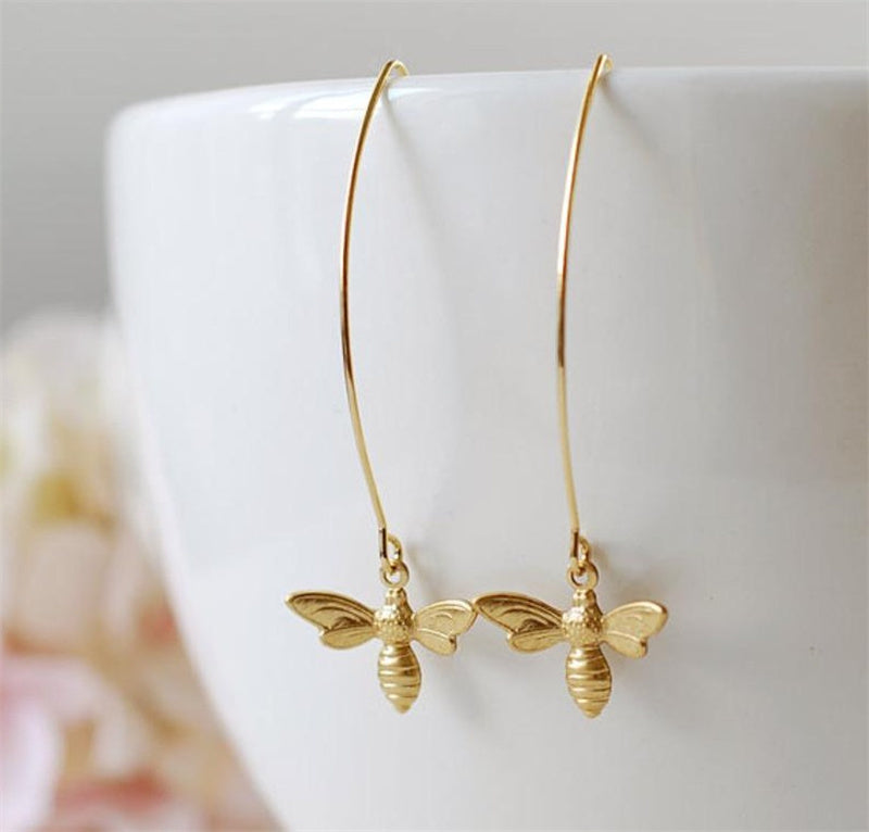 Women's Vintage Bee Exaggerated Stud Earrings