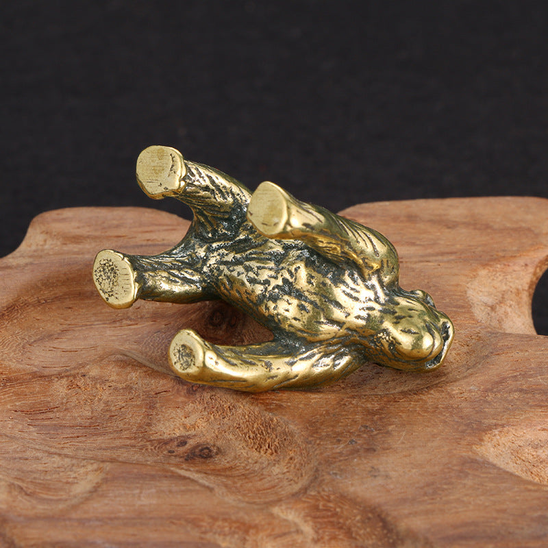 Solid Pure Copper Orangutan Ornaments