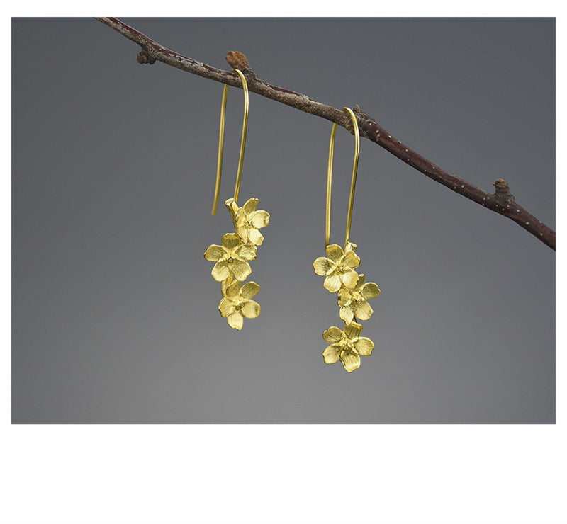 Flower Artistic Retro Temperament Earrings