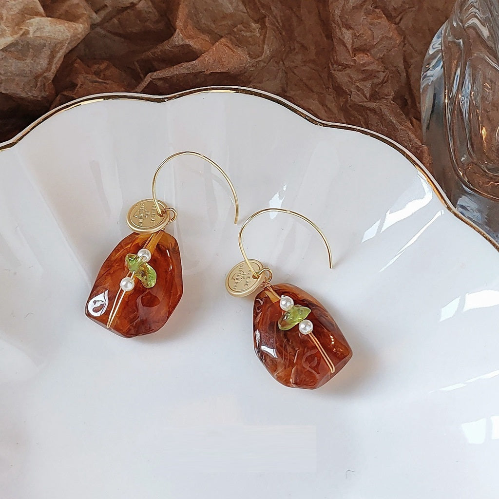 Women's Harbour Style Retro Original Stone Earrings