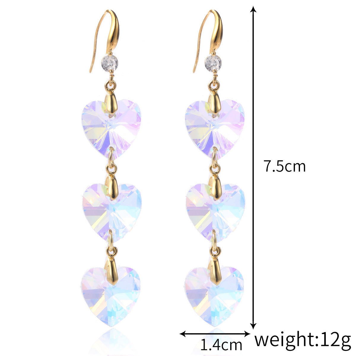 Women's Stylish Water Drop Crystal Earrings
