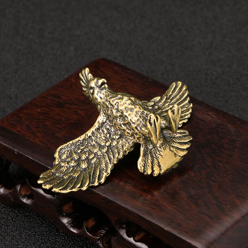 Antique Parrot Brass Decoration Office Study Decorative Crafts