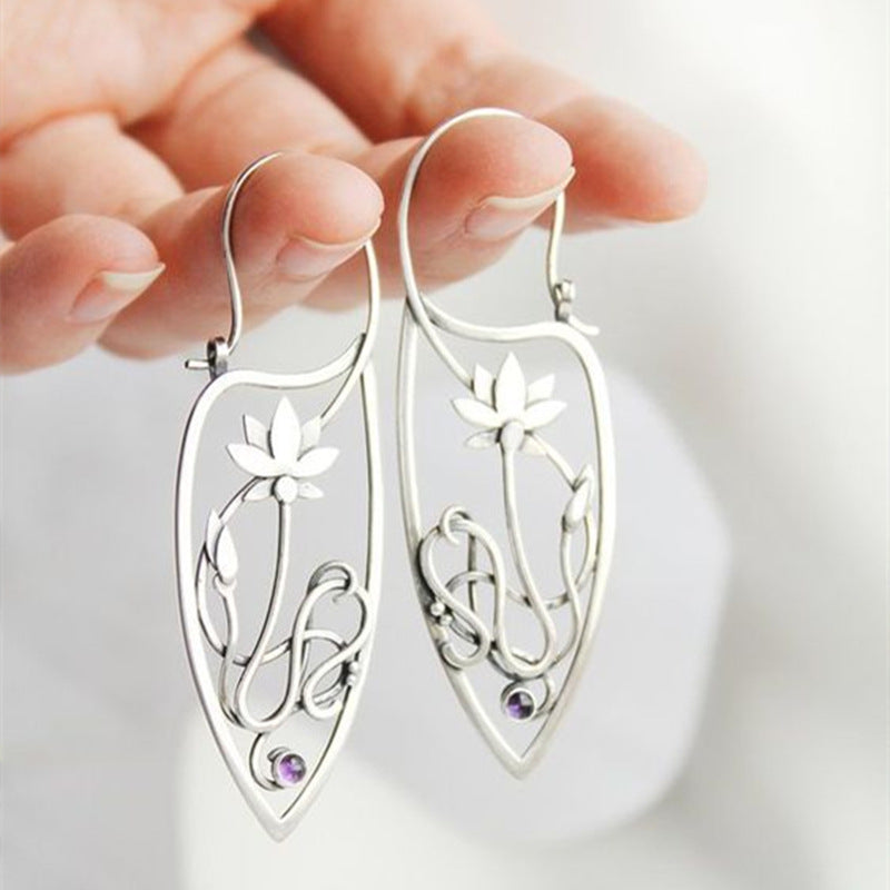 Dangle Earring Pendientes Marbled Dripping