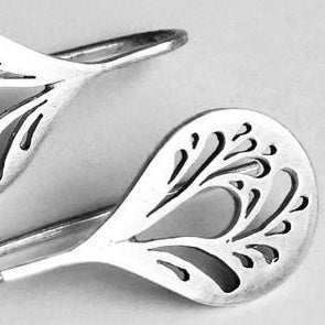 Artistic Hollow Leaf Earrings European And American Popular Retro