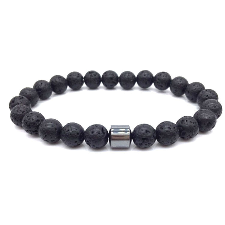 Fashion New Black Stone Tiger Eye Bead Magnet Bracelet