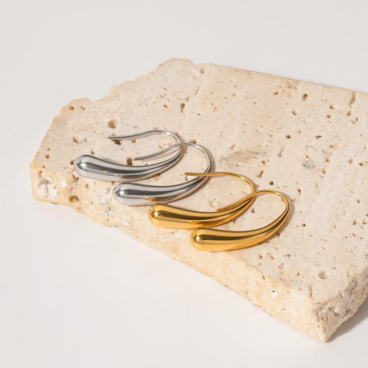 Irregular Water Drop Ear Studs Versatile Geometric Earrings